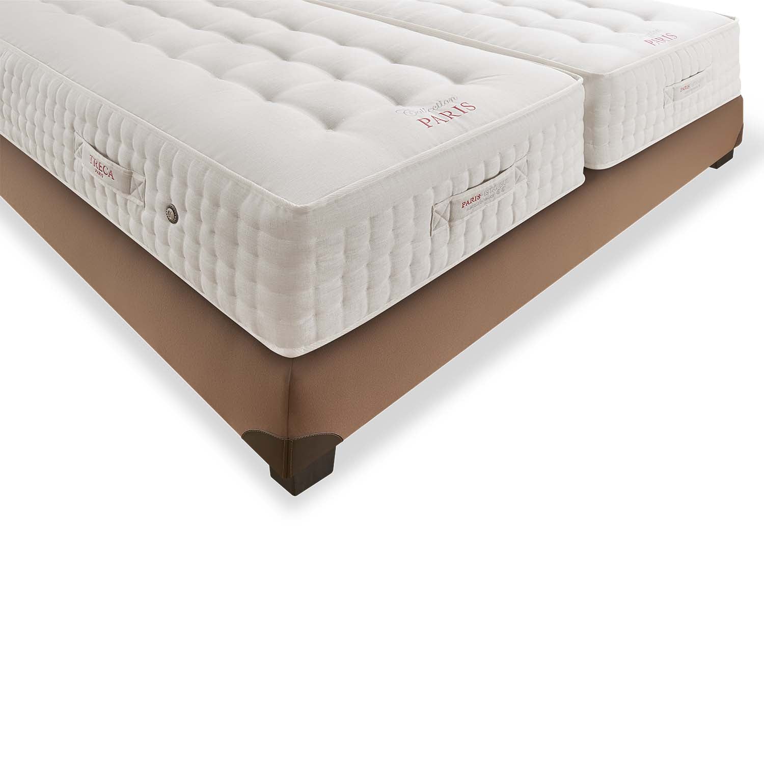 angled shot of two Treca Paris Istanbul mattresses on a white background 