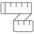 Measurement tape with a clear background